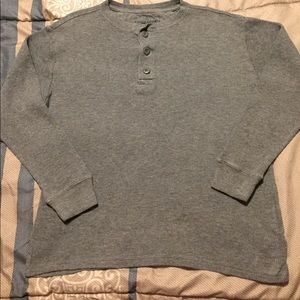 Gray Large long John Faded Glory long sleeve shirt